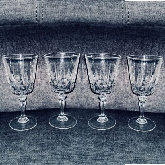 Cristal D'Arques-Durand Chantelle (Lady Victoria) Stemware Crystal Wine Glasses - Picture 1 of 7